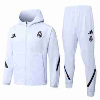 Chandal Con Capucha Real Madrid 2026 2027 Blanco