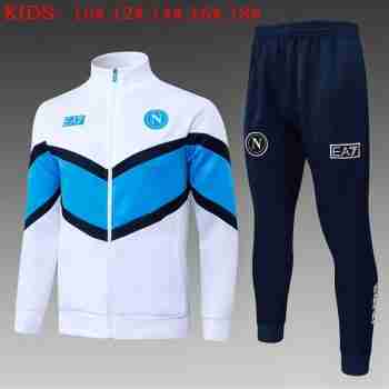 Chandal Niños Napoli 2026 2027 Blanco Azul