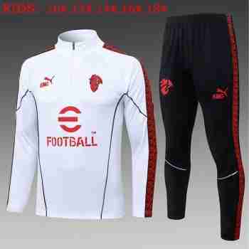 Sudadera Entrenamiento Niños AC Milan 2026 2027 Blanco