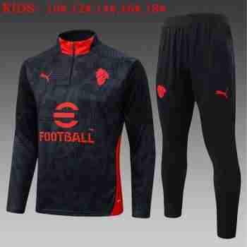 Sudadera Entrenamiento Niños AC Milan 2026 2027 Negro