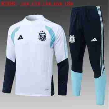 Sudadera Entrenamiento Niños Argentina 2026 2027 Blanco