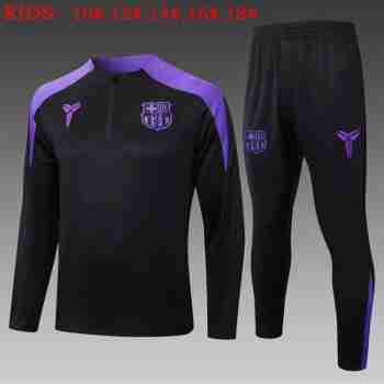 Sudadera Entrenamiento Niños FC Barcelona 2026 2027 Negro Purpura