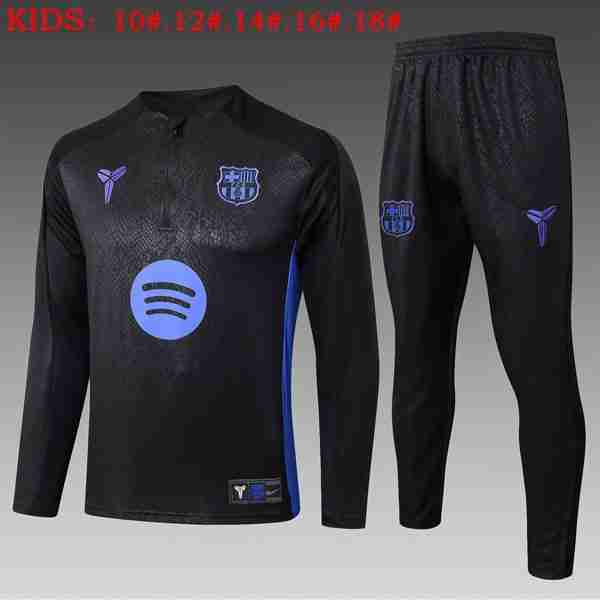 Ninos Sudadera De Training Barcelona 2026-2027 Negro 2 Sudadera Entrenamiento Niños FC Barcelona 2026 2027 Negro