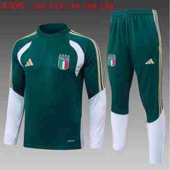 Sudadera Entrenamiento Niños Italia 2026 2027 Verde