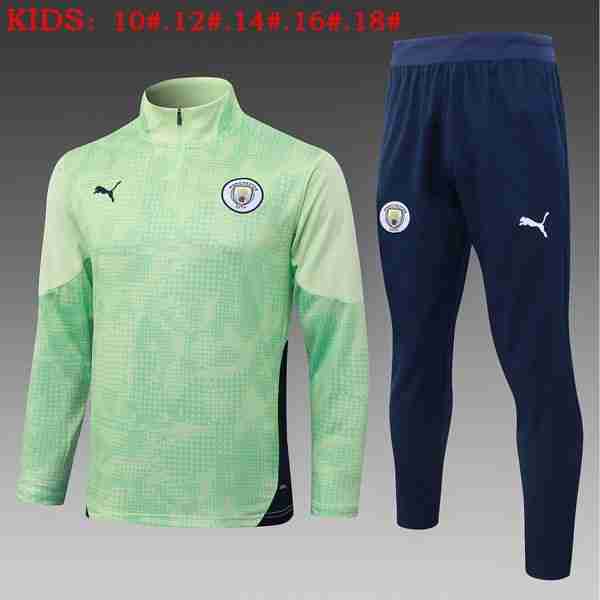 Ninos Sudadera De Training Manchester City 2026-2027 Verde Sudadera Entrenamiento Niños Manchester City 2026 2027 Verde