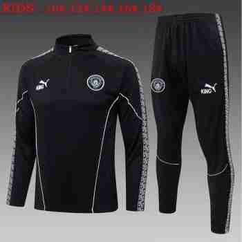 Sudadera Entrenamiento Niños Manchester City 2026 27 Negro