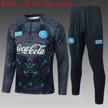 Sudadera Entrenamiento Niños Napoli 2026 2027 Gris
