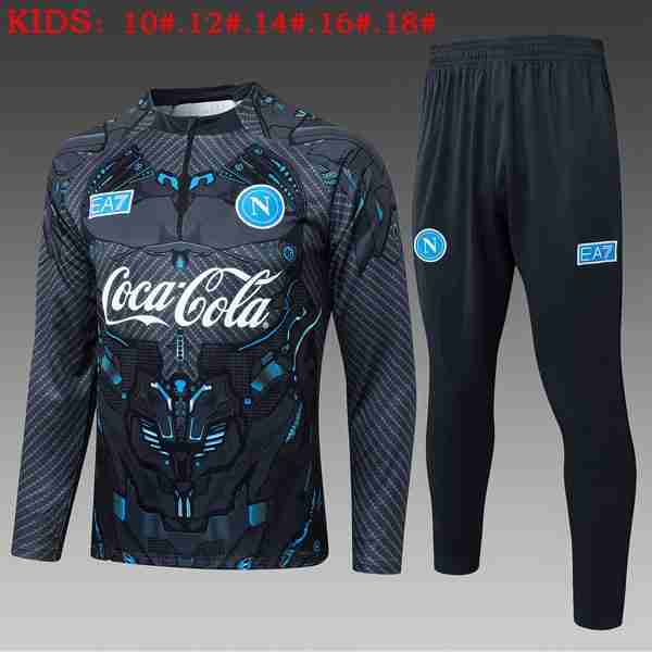 Ninos Sudadera De Training Napoli 2026-2027 Gris Sudadera Entrenamiento Niños Napoli 2026 2027 Gris