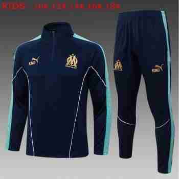 Sudadera Entrenamiento Niños Olympique Marsella 2026 2027 Azul