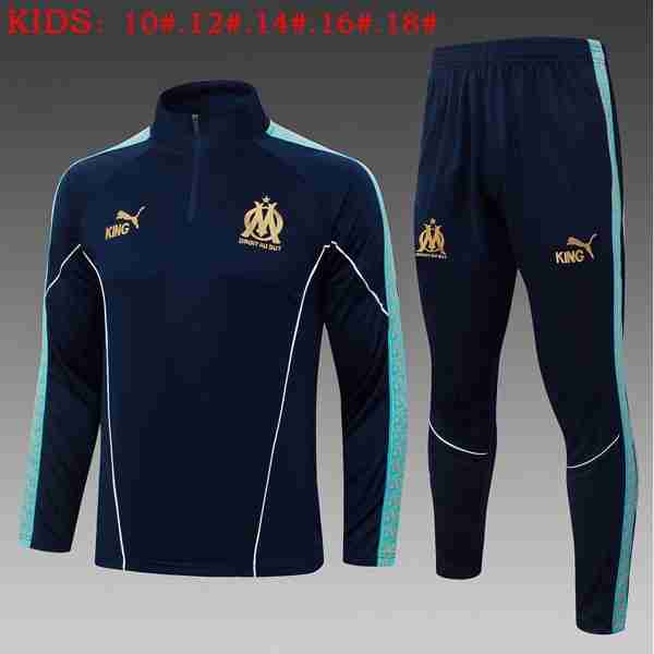 Ninos Sudadera De Training Marsella 2026-2027 Azul 3 Sudadera Entrenamiento Niños Olympique Marsella 2026 2027 Azul