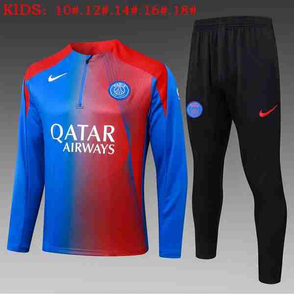 Ninos Sudadera De Training PSG 2026-2027 Rojo Azul Sudadera Entrenamiento Niños Paris Saint Germain 2026 2027 Rojo Azul