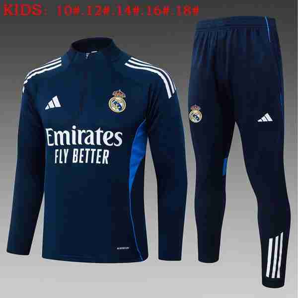 Ninos Sudadera De Training Real Madrid 2026-2027 Azul Sudadera Entrenamiento Niños Real Madrid 2026 2027 Azul