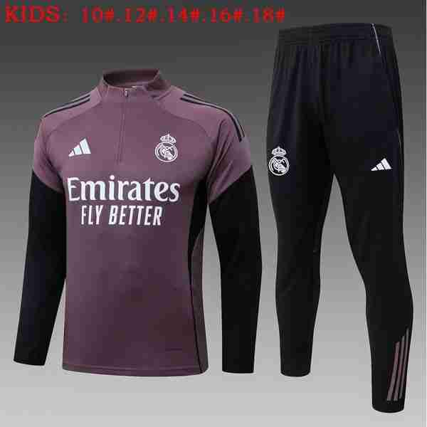 Ninos Sudadera De Training Real Madrid 2026-2027 Purpura Sudadera Entrenamiento Niños Real Madrid 2026 2027 Purpura