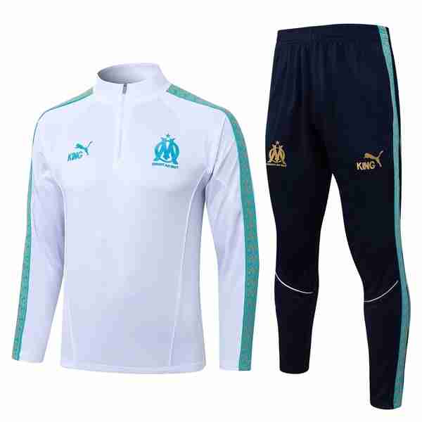 Sudadera De Training Marsella 2026-2027 Blanco Sudadera Entrenamiento Olympique Marsella 2026 2027 Blanco