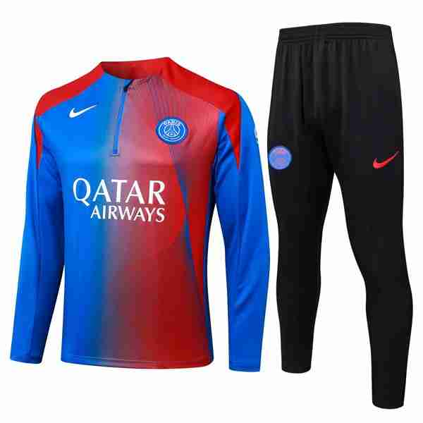 Sudadera De Training PSG 2026-2027 Rojo Azul Sudadera Entrenamiento Paris Saint Germain 2026 2027 Rojo Azul