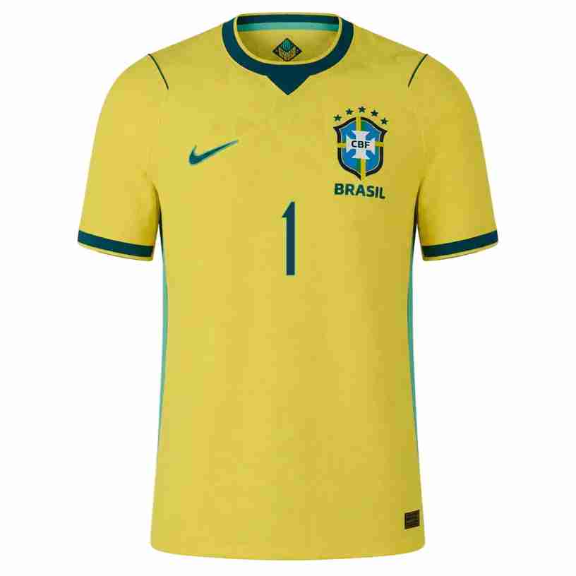 A. BECKER NO.1 Camiseta Primera Brasil 2026-Versión Jugador_1 A. BECKER NO.1 Camiseta Primera Brasil 2026-Versión Jugador_1