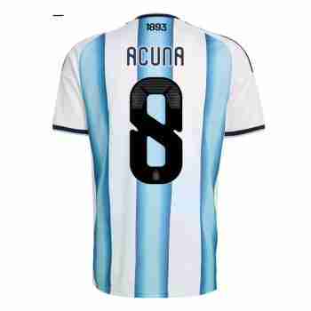 ACUNA NO.8 Camiseta Primera Argentina 2026-Versión Jugador