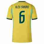 ALEX SANDRO NO.6 Camiseta Primera Brasil 2026-Versión Jugador