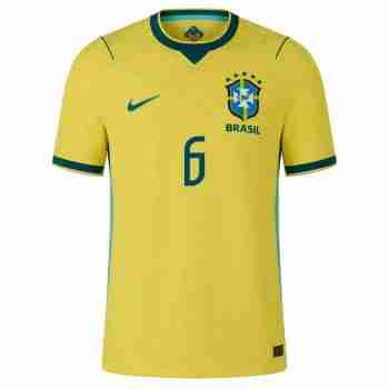ALEX SANDRO NO.6 Camiseta Primera Brasil 2026-Versión Jugador_1