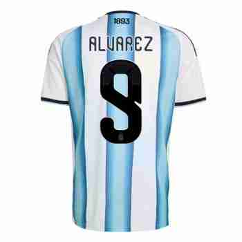 ALVAREZ NO.9 Camiseta Primera Argentina 2026-Versión Jugador