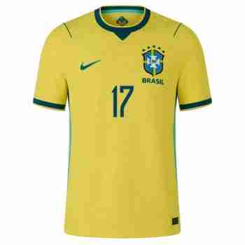 ANDREY SANTOS NO.17 Camiseta Primera Brasil 2026-Versión Jugador_1