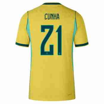 CUNHA NO.21 Camiseta Primera Brasil 2026-Versión Jugador