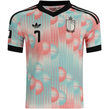 DE BRUYNE NO.7 Camiseta Segunda Belgica 2026-Versión Jugador_1