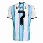 DE PAUL NO.7 Camiseta Primera Argentina 2026-Versión Jugador