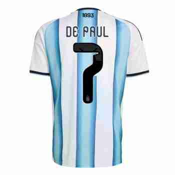 DE PAUL NO.7 Camiseta Primera Argentina 2026-Versión Jugador