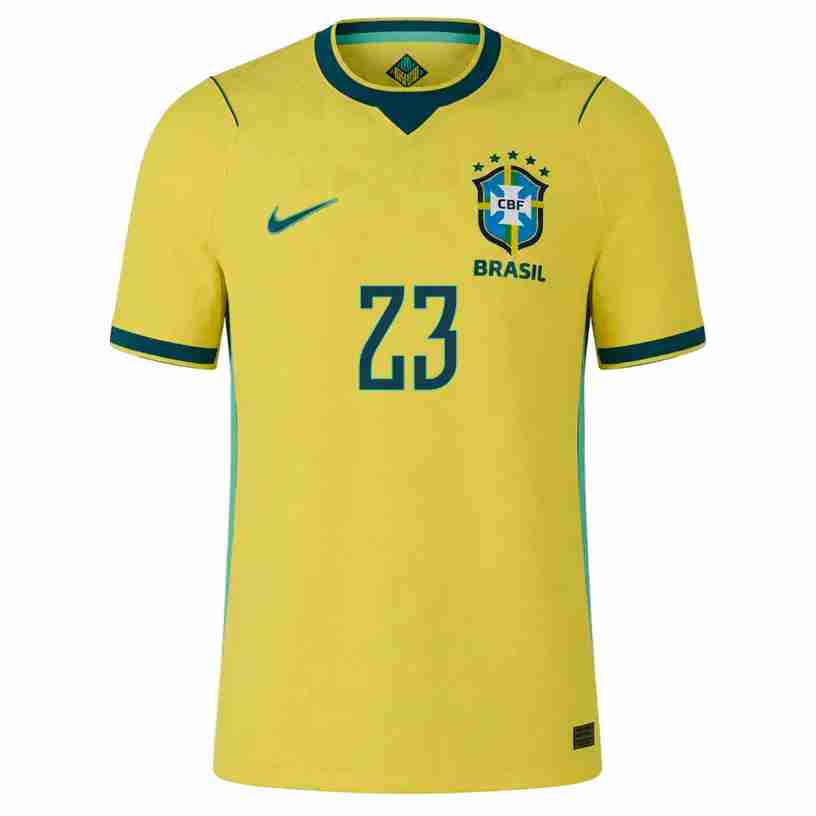 EDERSON NO.23 Camiseta Primera Brasil 2026-Versión Jugador_1 EDERSON NO.23 Camiseta Primera Brasil 2026-Versión Jugador_1