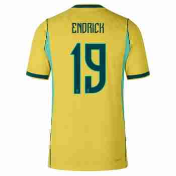 ENDRICK NO.19 Camiseta Primera Brasil 2026-Versión Jugador