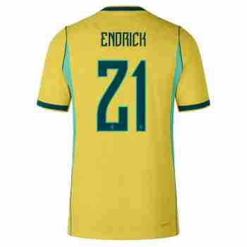 ENDRICK NO.21 Camiseta Primera Brasil 2026-Versión Jugador