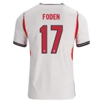 FODEN NO.17 Camiseta Primera Inglaterra 2026-Versión Jugador