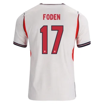 FODEN NO.17 Camiseta Primera Inglaterra 2026-Versión Jugador
