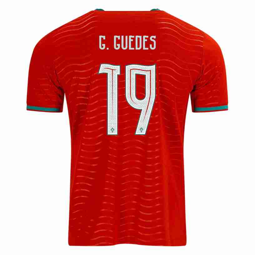 G. GUEDES NO.19 Camiseta Primera Portugal 2026-Versión Jugador G. GUEDES NO.19 Camiseta Primera Portugal 2026-Versión Jugador