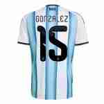 GONZALEZ NO.15 Camiseta Primera Argentina 2026-Versión Jugador