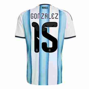 GONZALEZ NO.15 Camiseta Primera Argentina 2026-Versión Jugador