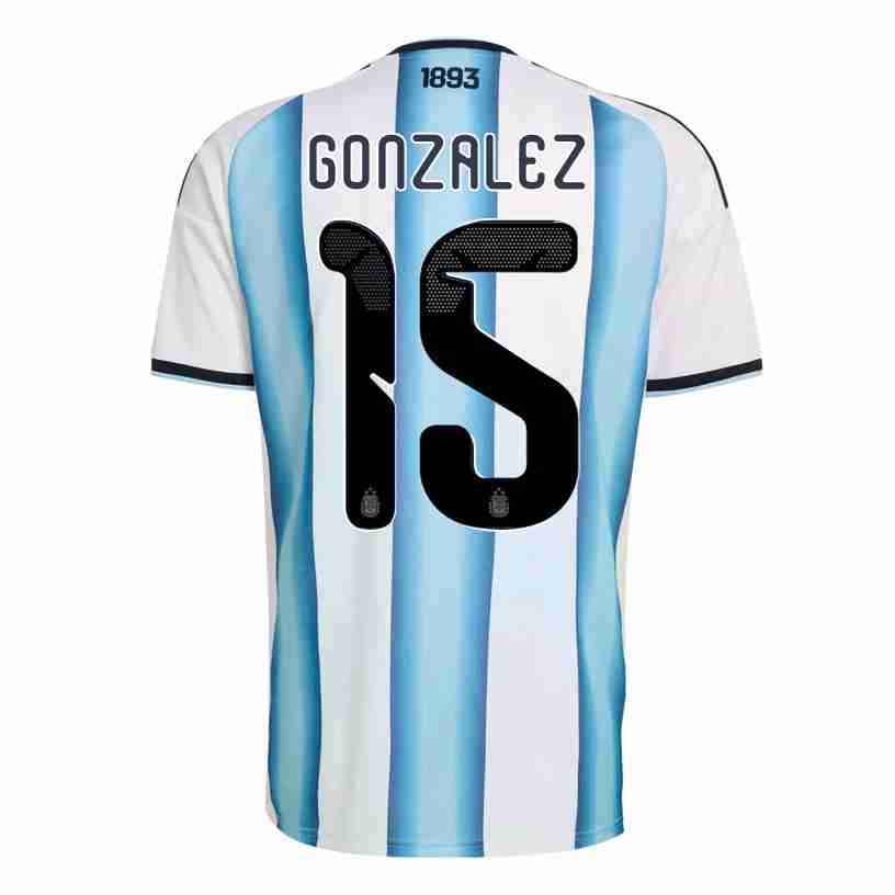 GONZALEZ NO.15 Camiseta Primera Argentina 2026-Versión Jugador GONZALEZ NO.15 Camiseta Primera Argentina 2026-Versión Jugador