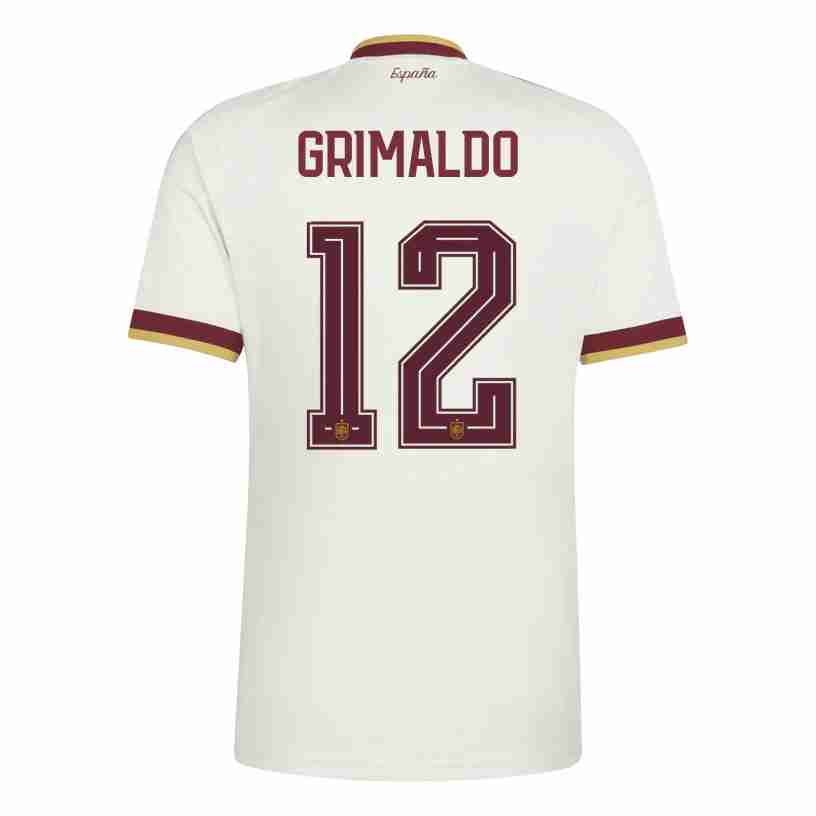 GRIMALDO NO.12 Camiseta Segunda España 2026-Versión Jugador GRIMALDO NO.12 Camiseta Segunda España 2026-Versión Jugador