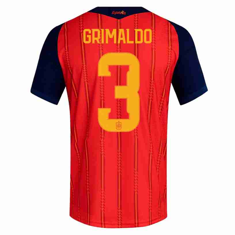 GRIMALDO NO.3 Camiseta Primera España 2026-Versión Jugador GRIMALDO NO.3 Camiseta Primera España 2026-Versión Jugador