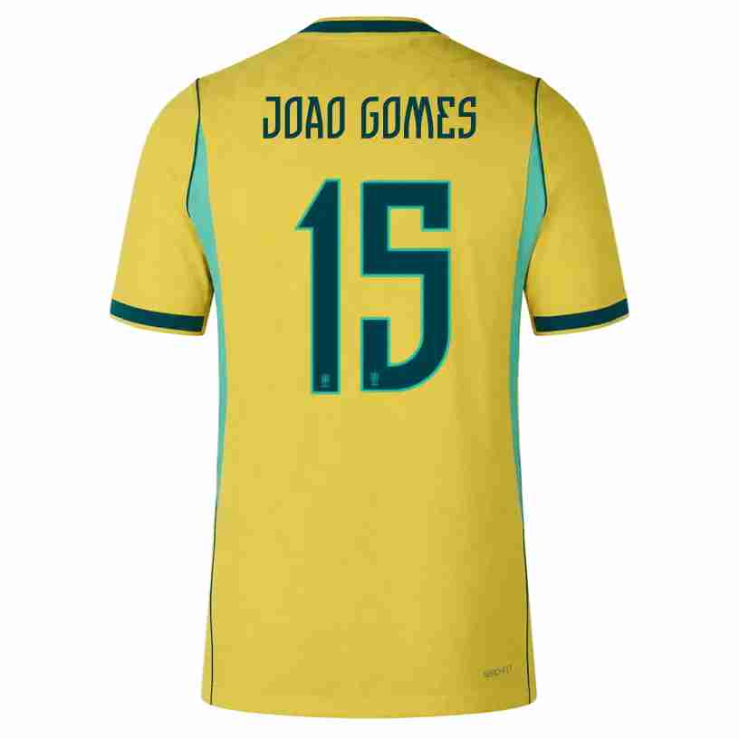 JOAO GOMES NO.15 Camiseta Primera Brasil 2026-Versión Jugador JOAO GOMES NO.15 Camiseta Primera Brasil 2026-Versión Jugador