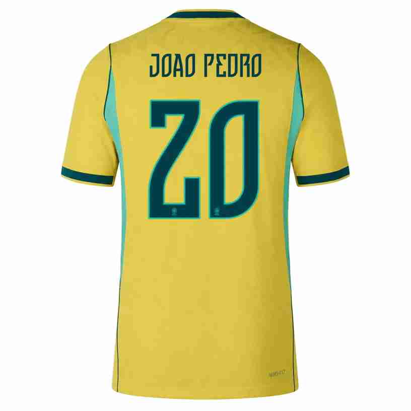 JOAO PEDRO NO.20 Camiseta Primera Brasil 2026-Versión Jugador JOAO PEDRO NO.20 Camiseta Primera Brasil 2026-Versión Jugador