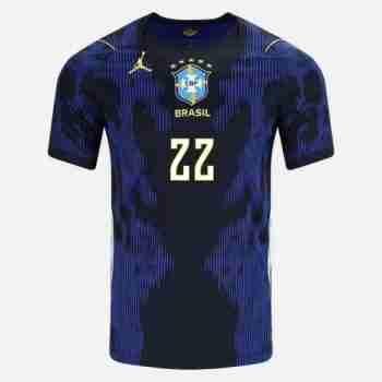 JOÃO PEDRO NO.22 Camiseta Segunda Brasil 2026-Versión Jugador_1