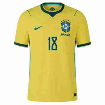 JOELINTON NO.18 Camiseta Primera Brasil 2026-Versión Jugador_1