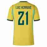 LUIZ HENRIQUE NO.21 Camiseta Primera Brasil 2026-Versión Jugador