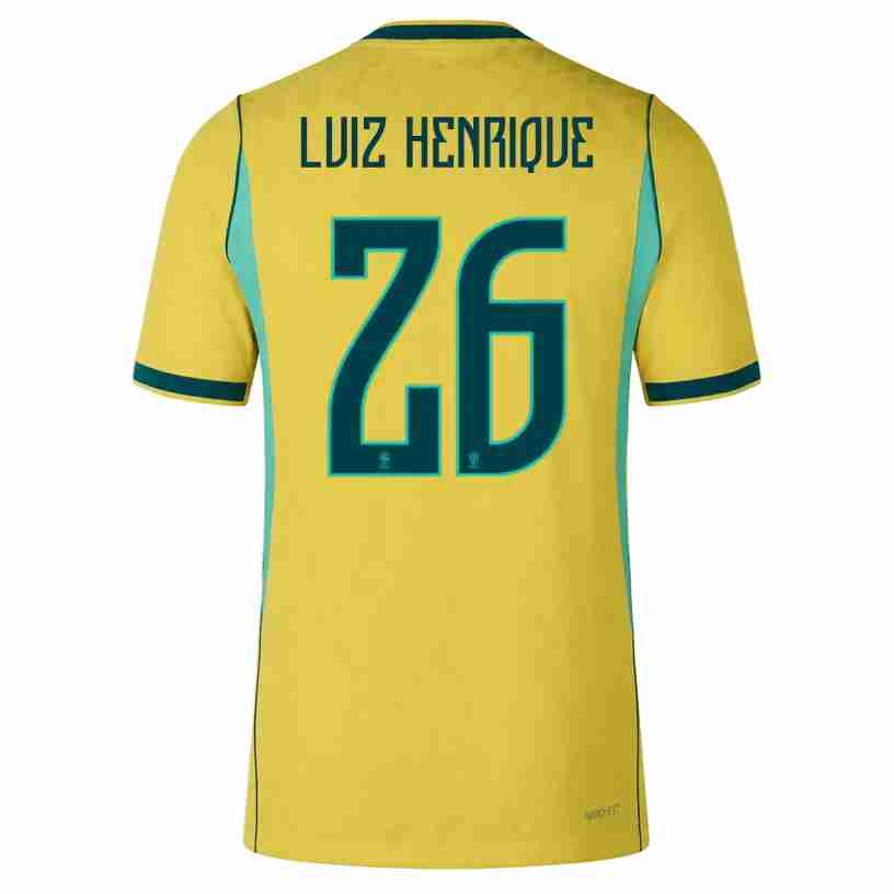 LUIZ HENRIQUE NO.26 Camiseta Primera Brasil 2026-Versión Jugador LUIZ HENRIQUE NO.26 Camiseta Primera Brasil 2026-Versión Jugador