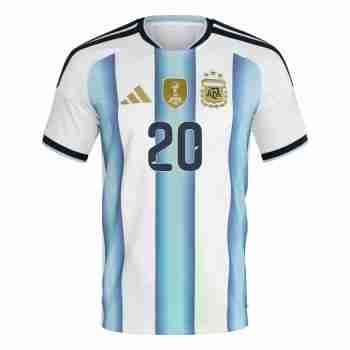 MACALLISTER NO.20 Camiseta Primera Argentina 2026-Versión Jugador_1