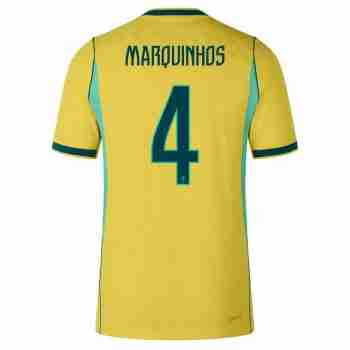 MARQUINHOS NO.4 Camiseta Primera Brasil 2026-Versión Jugador