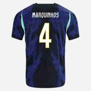 MARQUINHOS NO.4 Camiseta Segunda Brasil 2026-Versión Jugador