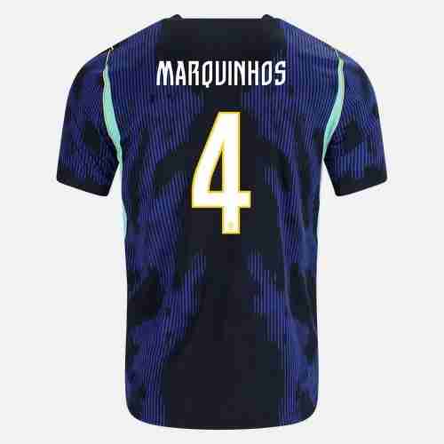 MARQUINHOS NO.4 Camiseta Segunda Brasil 2026-Versión Jugador MARQUINHOS NO.4 Camiseta Segunda Brasil 2026-Versión Jugador